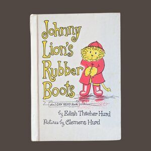 Johnny Lion's Rubber Boots Vintage I Can Read Hardcover Book